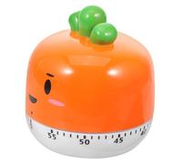 iplusmile Minuteur Mécanique Cuisine Dessin Animé Carotte Rose Minuterie Manuelle 7 Cm Acier Inoxydable Alarme Sonore Rappel Temps Cuisson Famille Usage Quotidien