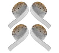 iplusmile Moulures Murales Autocollantes en Mousse Souple 4 Cm Blanc, 4 Rouleaux de Plinthes Flexibles pour Décoration Murale, Protection D’angles, Kit Adhésif pour Salle de Bain et Plafond