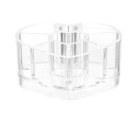 iplusmile Organisateur de Cœur Maquillage en de Transparent Acrylique Compartiments Multiples et à pour Gloss Rouge Lèvres, Coiffeuse et Maison