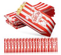 iplusmile Paquet De Pop-corn En Papier Résistants à L'huile 100pcs Contenants De Friandises Jetables Soirée Cinéma Fête Snacks Famille