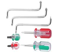iplusmile Petit Tournevis Plat et Cruciforme Magnétique Outil Solide en Acier Chrome-vanadium Set de Tournevis à Angle Droit Z pour Bricolage et Réparation