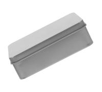 iplusmile Petite Boîte Métallique Rectangulaire Argentée Compacte et Élégante en Tôle Couvercle Sécurisé pour Emballage et Artisanat