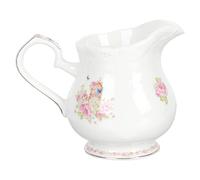 iplusmile Pichet à Lait pour Contenir ou Sauce en Céramique de 180 Ml Poignée Blanc Crémier Élégant Design Créatif, pour Restaurants et Bars