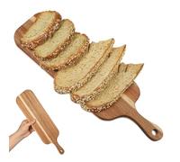 iplusmile Planche À Découper En Bois Massif Avec Poignée Planche À Pain Et De Service Pour Charcuterie Apéritifs Buffet Restaurant 16.14X4.72X0.59in