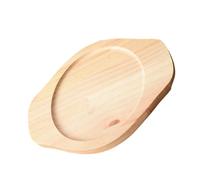 iplusmile Plateau en Bois Massif 30,5x23,5x2 Cm Surface Rainurée Antidérapante, Coussin Isolant Thermique pour Plats et Casseroles, Dessous de Table Protecteur Cuisine et Repas