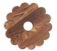 iplusmile Plateau Roulant pour Pot de Fleurs en Bois Marron avec Trou et roulettes, Support Pratique et Mobile pour Plantes D'intérieur et Décoration Maison