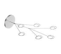 iplusmile Porte-Cartes Artistique Acier Argenté Table en Cartes avec Inoxydable de Paon Base Ronde Stable Multiple Pinces pour Organiser et Notes de Mariage