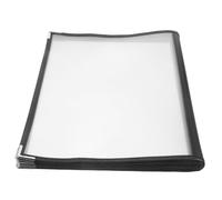 iplusmile Porte-menu Transparent Pvc 6 Pages 12 Vues Pour Restaurant Couverture Claire Affichage Menu Professionnel Polyvalent