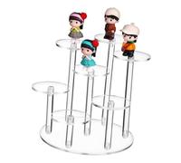 iplusmile Présentoir En Acrylique Transparent Couvercle Petit Présentoir Plusieurs Planches Rond Support Pour Plantes En Pot D'intérieur Moniteur D'ordinateur Vitrine De Basket Étage Vente