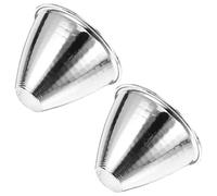 iplusmile Réflecteurs Plus Longue Distance D'éclairage Lot de 2 en Aluminium Argenté Abat-Jour Portable Offrant Une Haute Luminosité pour Lampe Torche pour Usage Extérieur