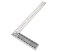 iplusmile Règle Rigide en Acier Inoxydable 300 MM, Équerre de Menuisier pour Outillage de Construction et Projets de Menuiserie