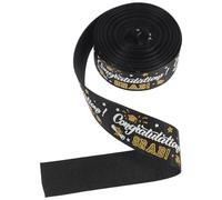 iplusmile Rouleau de Ruban D'emballage Noir en Polyester, Ruban de Satin pour Décoration de Chapeau de Bachelor, 4,5m X 2,2cm, Diy, Photo Props, Célébrations
