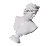 iplusmile Statue Ornement Statue Mythologique de David en Résine Blanc, Sculpture Délicate, pour Bibliothèque et Maison, Décoration Grecque Nordique