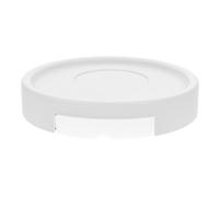 iplusmile Support à Plantes Roulant Rond en PP Blanc avec Roues, Base Stable Anti-basculement et Bac Récupérateur d'eau, pour Tapis et Sols