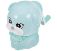 iplusmile Taille-crayon Portable Chien, Aiguiseur Manuel pour Chien, Plastique et Alliage, Bleu, Bac Spacieux, Base Antidérapante, École, Élèves et Adultes Couleur Couleur Aléatoire