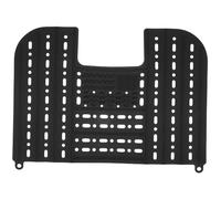 iplusmile Tapis de Maquillage en Silicone Noir pour Lavabo de Salle de Bain, Multifonction Pliable, Organiseur D'outils de Maquillage et Plateforme de Séchage, 55x43cm