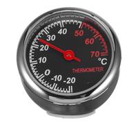 iplusmile Thermomètre de voiture analogique mécanique avec aiguille en acier lumineuse, mini thermomètre pour tableau de bord, intérieur de voiture, affichage de la température, étanche à la poussière