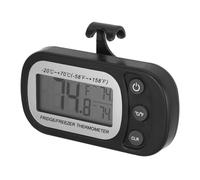iplusmile Thermomètre Électronique Numérique Noir pour Réfrigérateur et Congélateur avec Mesure Haute Précision et Support Magnétique Portable Cuisine
