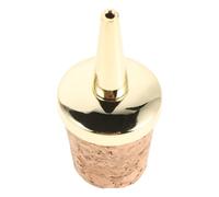 iplusmile Verseur de Bouteille en Métal et Bois Orné, Distributeur de Vinaigre et Doseur de Spiritueux Élégant pour Bar à Domicile et Repas Raffinés