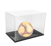 iplusmile Vitrine pour Ballon de Football Domestique en Acrylique Base Noire, Boîte de Rangement Multifonction Pratique pour Stockage la Maison