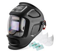 IPOTOOLS X800A Masque Soudure Automatique - Casque Soudure Automatique avec Classe Optique : 1/1/1/1 / 4 capteurs de Haute qualité/Obscurcissement Automatique/Entièrement réglable