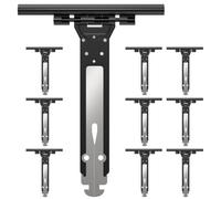 ipow Lot de 10 Attache Souple Volet Roulant en Acier et Nylon 155mm | Ressort de Suspension pour Fixation de Lame Volet Roulant Électrique/Manuel/Solaire,Accroche Tablier Compatible avec Somfy