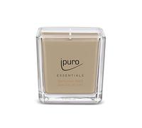 ipuro - Bois de cèdre décoratif - Bougies parfumées minimalistes et épurées dans un verre - Intense avec des notes boisées et épicées - Bougie élégante de 125 g