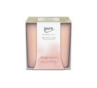 ipuro - Bougie parfumée décorative « Ipuro time for a hug » - Bougies parfumées sensuelles et épurées dans un verre - Bougies parfumées intenses avec des notes de cookie à la vanille - Bougie élégante