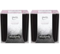 ipuro - Bougie parfumée décorative ipuro time to party - Élégantes bougies puristes, parfumées intenses - En verre - Aux notes caramélisées et fruitées - Pour une expérience olfactive unique - 125 g