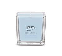 ipuro - Bougies parfumées décoratives Ipuro Cotton Fields - Minimalistes et épurées dans un verre - Bougies parfumées intenses avec des notes poudrées de vanille - Bougie élégante de 125 g