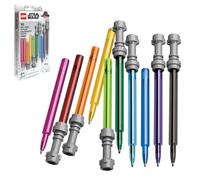 IQ LEGO Papeterie Star Wars Stylo à bille gel sabre laser pack de 10 - édition multicolore Cap-Off