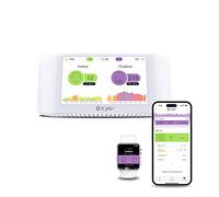 IQAir Moniteur de qualité de l'air intérieur [PM2.5, AQI, detecteur co2, testeur humidité, capteur CO2, capteur Temperature connecté], Air Quality Monitor [Wi-FI, WLAN, App, 5” Display (12.7 cm)]