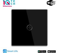 iQtech Millennium NoN WiFi, 1 interrupteur Smartlife, noir