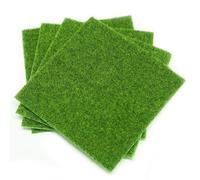 IRCKONCI Lot de 10 Faux Gazon, Mini Tapis De Gazon Artificiel for Maison De Poupée, Ornement, Artisanat, Modélisation, Maison De Poupées, Jouet, Ferme, Micro Paysage, Décoration DIY(15x15cm)