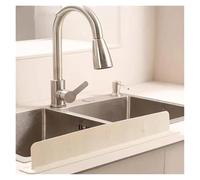 IRFHDCX Protection Anti-éclaboussures Évier 1 pièce de Protection Anti-éclaboussures en Silicone for évier Cuisine, Bouchon étanche for lavabo(White s)