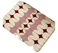 IRFHDCX Tapis De Bain Tapis de Sol à Texture Circulaire incurvée, en Flanelle Douce, antidérapant, Absorbant, for Salle Bain, Chambre Coucher, décoration la Maison(Color7,40x60cm)