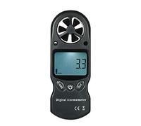 Irfora Anémomètre numérique portable 8 en 1 - Vitesse du vent/température/humidité/vent chill/indice de chaleur/point de rosée/pression atmosphérique/altitude avec éclairage LCD de fond - Noir