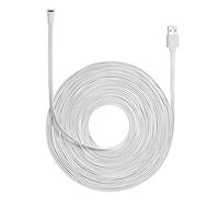 Irfora Câble d'alimentation de Charge de 9M / 29,5ft pour Arlo Pro, Arlo Pro 2, Arlo GO, Arlo Light Câble Plat intérieur/extérieur résistant aux intempéries, Alliage d'aluminium, câble Micro-USB
