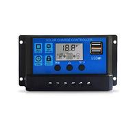Irfora Contrôleur de Charge Solaire,contrôleur de Charge Solaire 100A,Panneau Solaire amélioré,Port USB,régulateur Intelligent de Batterie de Panneau Solaire,contrôleur de réverbère à Affichage LCD