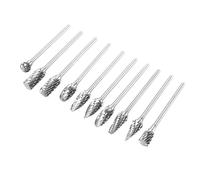 Irfora Ensemble de Limes Rotatives, Fraises en Acier au Carbure de | 10 pièces incluses, conception à double coupe, haute durabilité, pour divers matériaux, compatible avec les machines