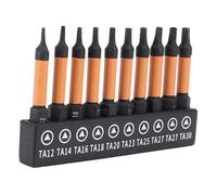 Irfora Jeu de Embouts de Tournevis Triangulaires, Longueur 50 Mm, Acier S2 | Jeu de 10 pièces, embouts magnétiques, adaptés à l\'automobile, à l\'assemblage de meubles, aux applications précises