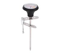 Irfora Mousseur à Lait Thermomètre avec Pince Réglable | Acier inoxydable 304, mesure précise de la température, parfait pour le café, compatible avec la mousse de lait et les