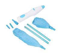 Irfora Plumeau électrique à Plumes pour Stores de Fenêtre, Outil de Nettoyage la Poussière Meubles, Brosse électrostatique pour Nettoyeur Pales Ventilateur, avec Piles Le Bureau à Domicile