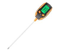 Irfora Testeur de sol 5 en 1 Multifonctionnel Détecteur de sol Humidité du sol Testeur de pH mètre Température du sol/Humidité ambiante Testeur de pH
