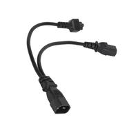 Irfora Y Splitter Power Plug Cord, 32cm IEC C14 to C13/ | PVC durable, conception renforcée, résistant à la chaleur, pour l\'alimentation d\'un ordinateur portable