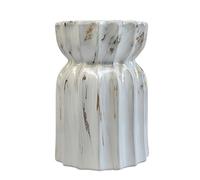 IRHIGBGX Tabouret de Jardin en Céramique, Siège Extérieur Patio, Banc d'Entrée, Table d'Appoint Tambour, Support Plante Décoratif avec Dessus Plat Stable(Wit)
