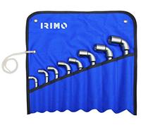 Irimo - Jeu de 8 clés à pipe débouchées en pochette 8 à 22 mm - 52-8-W