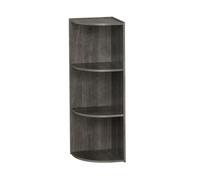 Iris Ohyama, Armoire en bois avec étagères, Modulable,Bureau, Salon, Chambre - CX-23C, L89.2 x P30.2 x H10.2 cm, Chêne Noir