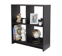 Iris Ohyama, Etagère de rangement, 4 casiers, Grande capacité, WOS-4, Chêne Noir