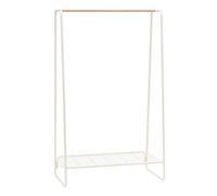 Iris Ohyama, Grand Portant a Vetement en Métal, Penderie avec Étagère, Porte Manteau, 1 Niveau, Blanc, Solide, pour Chambre, Studio, Dressing, Vêtement & Chaussure, Entrée, Montage Facile, PI-B5L